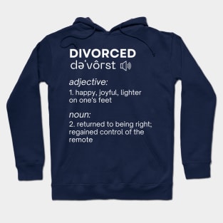 Divorced Dictionary definition [white] Hoodie